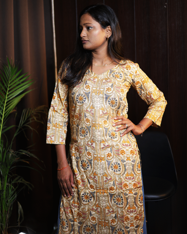 Sunset Mosaic Heritage Kurti - Image 3