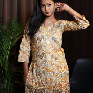 Sunset Mosaic Heritage Kurti
