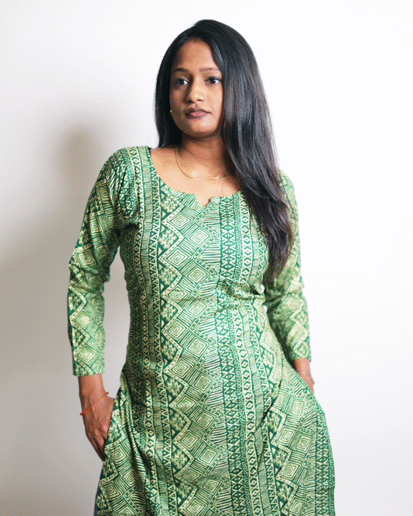 Verdant Rhythm Ethnic Kurti